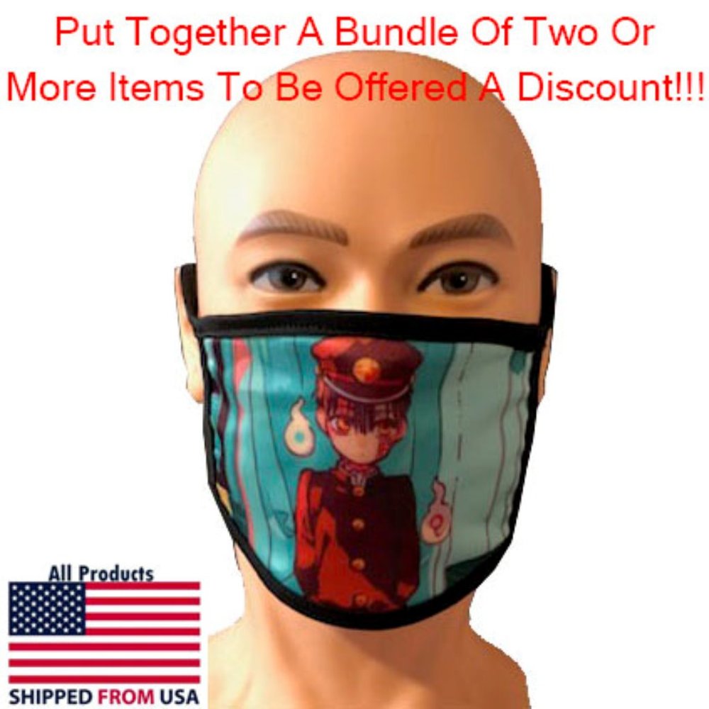 Washable Adult Anime Face Mask #8
